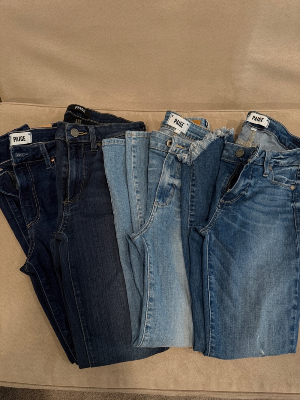 PAIGE Women's Assorted Blue Skinny Jeans Pack